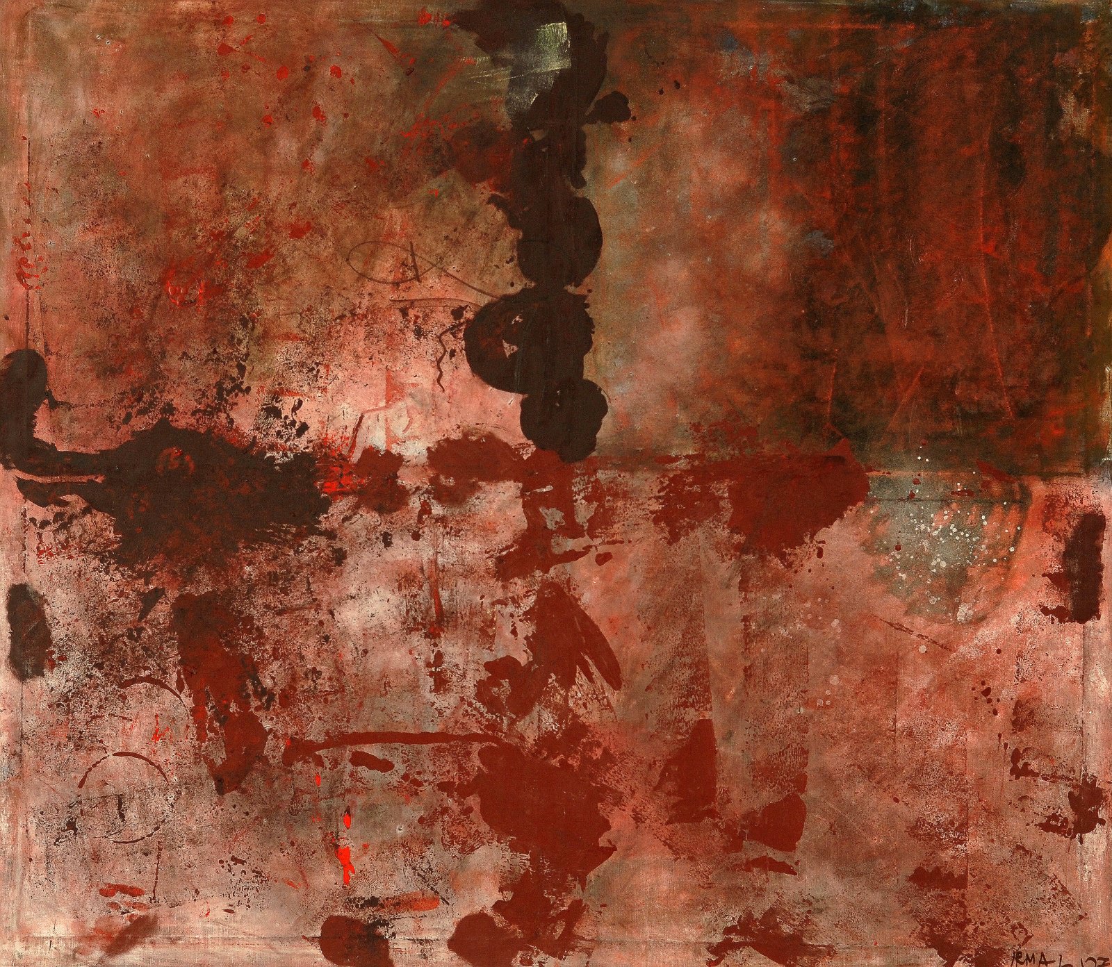 Abstract baroque pictorial sounding I, Oil on canvas, 140x160cm, 2010-2013
